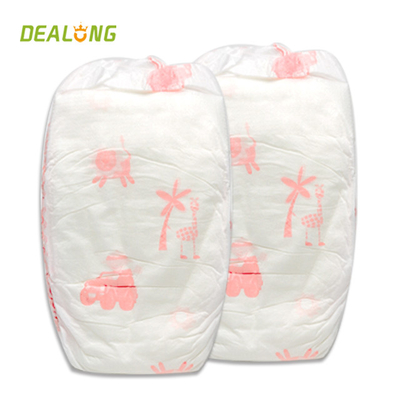 پوشک بچه نوزاد PE Backsheet پوشک تنفسی نرم پنبه ای قابلیت جذب FDA