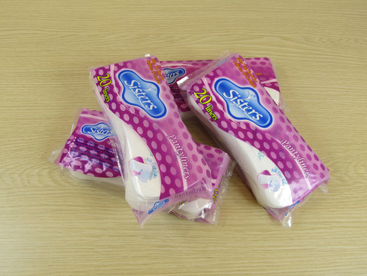Modenna Anion Breathable Panty Liners Fluff Pulp 245mm برای استفاده در روز بانوان